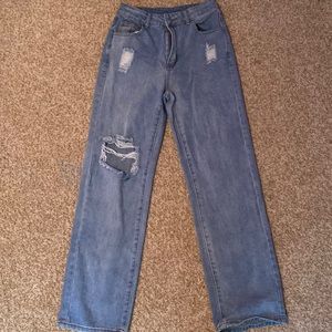 Shein distressed denim jeans, XS